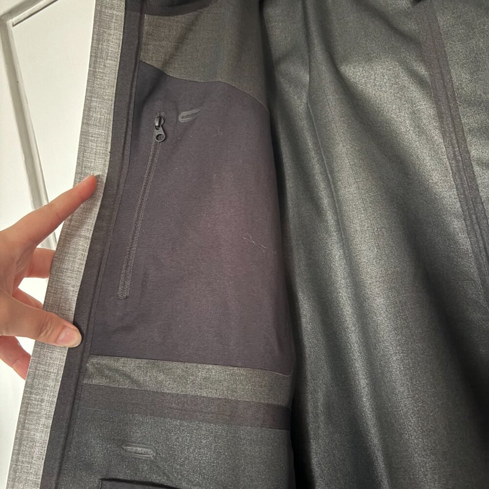 Men's Mission Workshop Styrman:Wool Light Grey Coat Size Medium - Picture 3 of 5